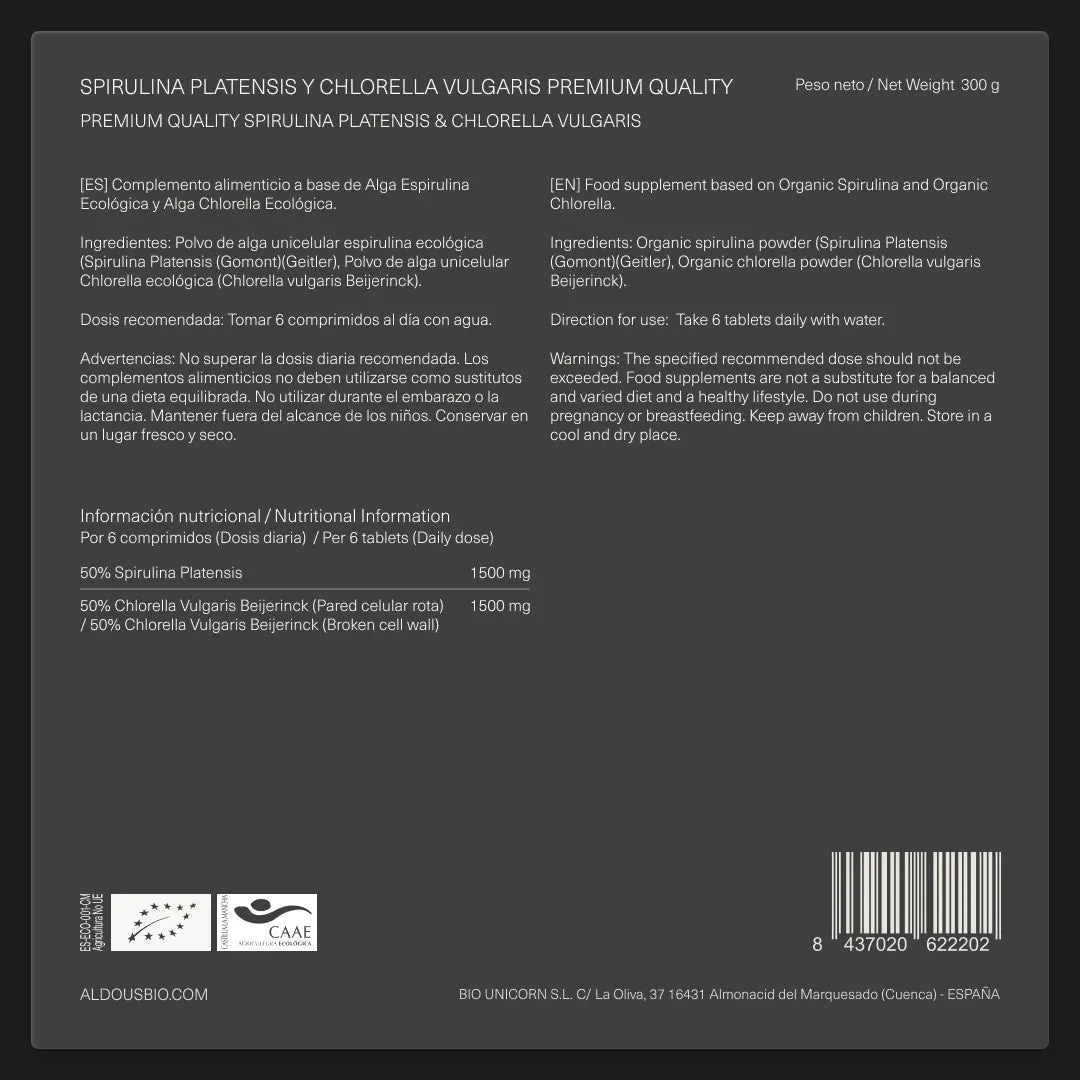 Mix de Espirulina y Chlorella Ecológica - Image 7